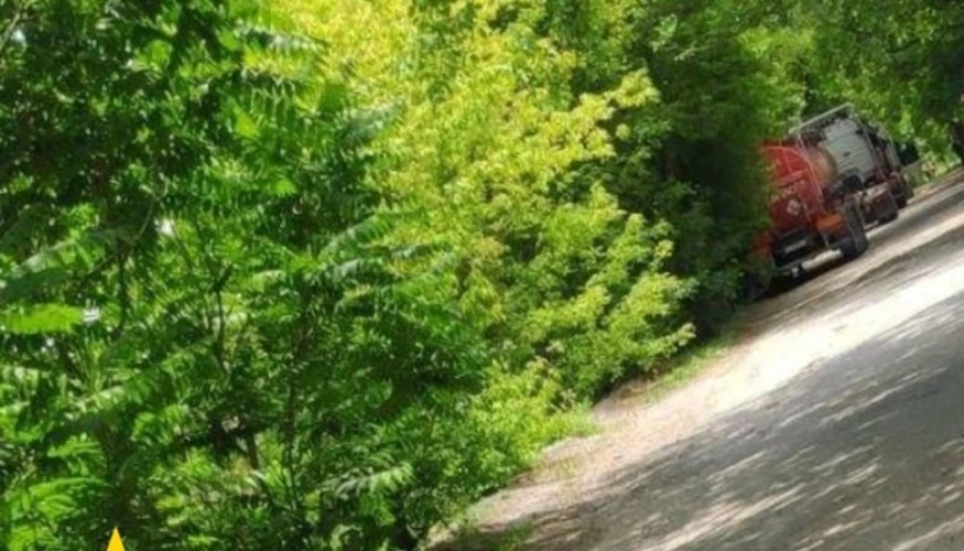 Місце розміщення паливних цистерн у промисловій зоні Сімферополя (Фото: Атеш / Telegram)