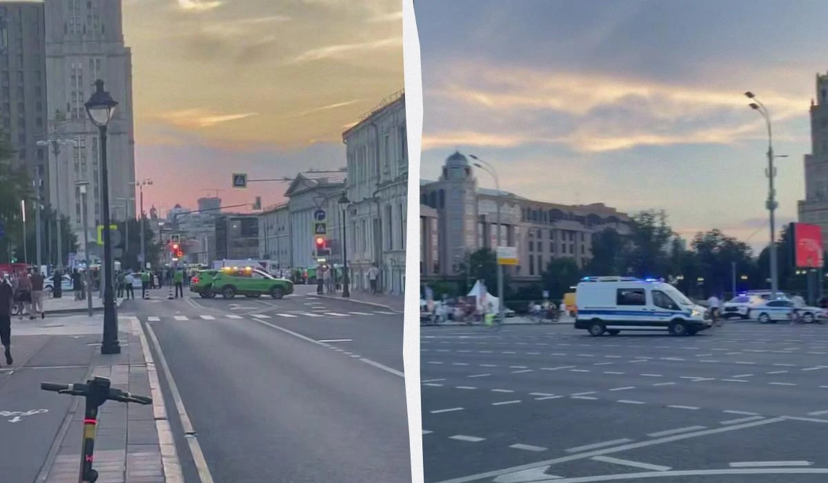 Російські силовики біля ресторану Balzi Rossi в центрі Москви після вибуху, 1 серпня 2026 року