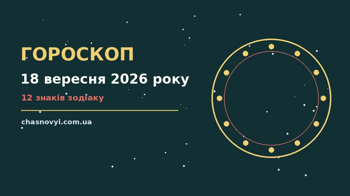 Гороскоп на 18 вересня 2026 року: поради для кожного знака про події, зустрічі та вибір