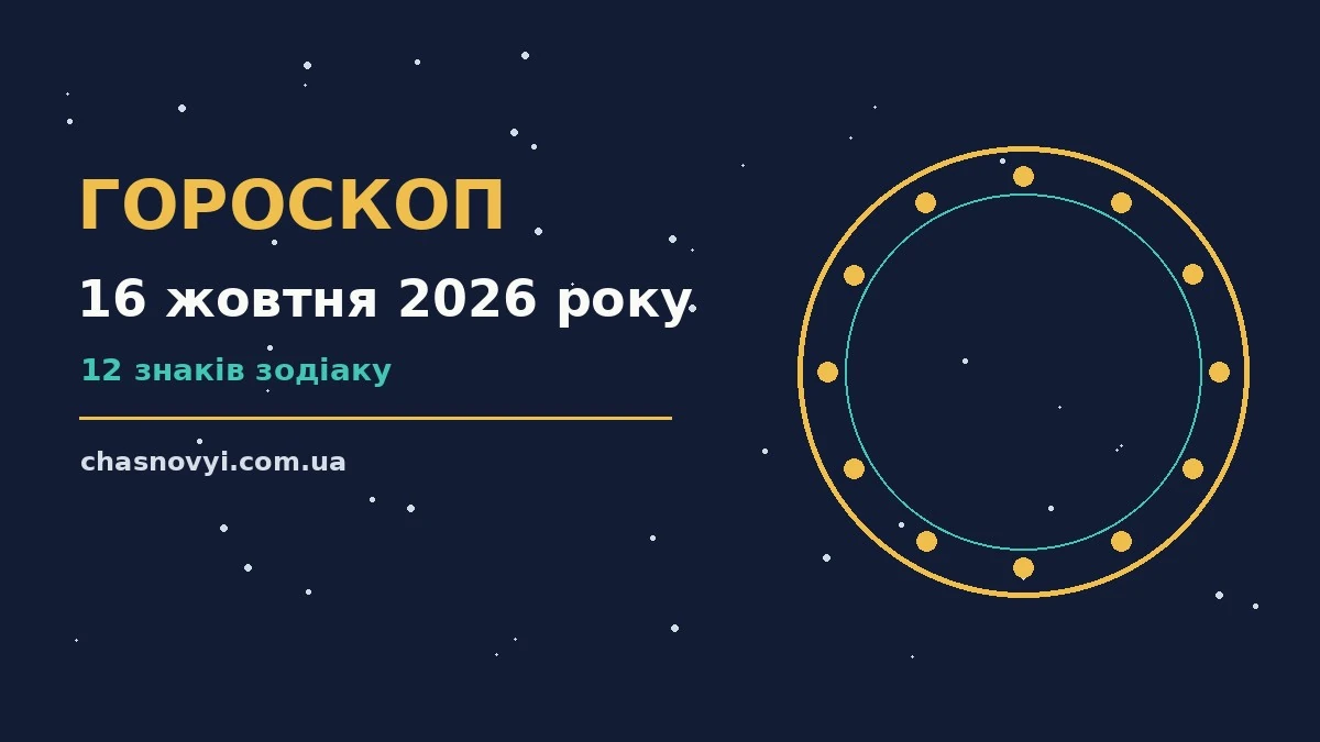 Гороскоп на 16 жовтня 2026 року: поради для кожного знака про події, зустрічі та вибір