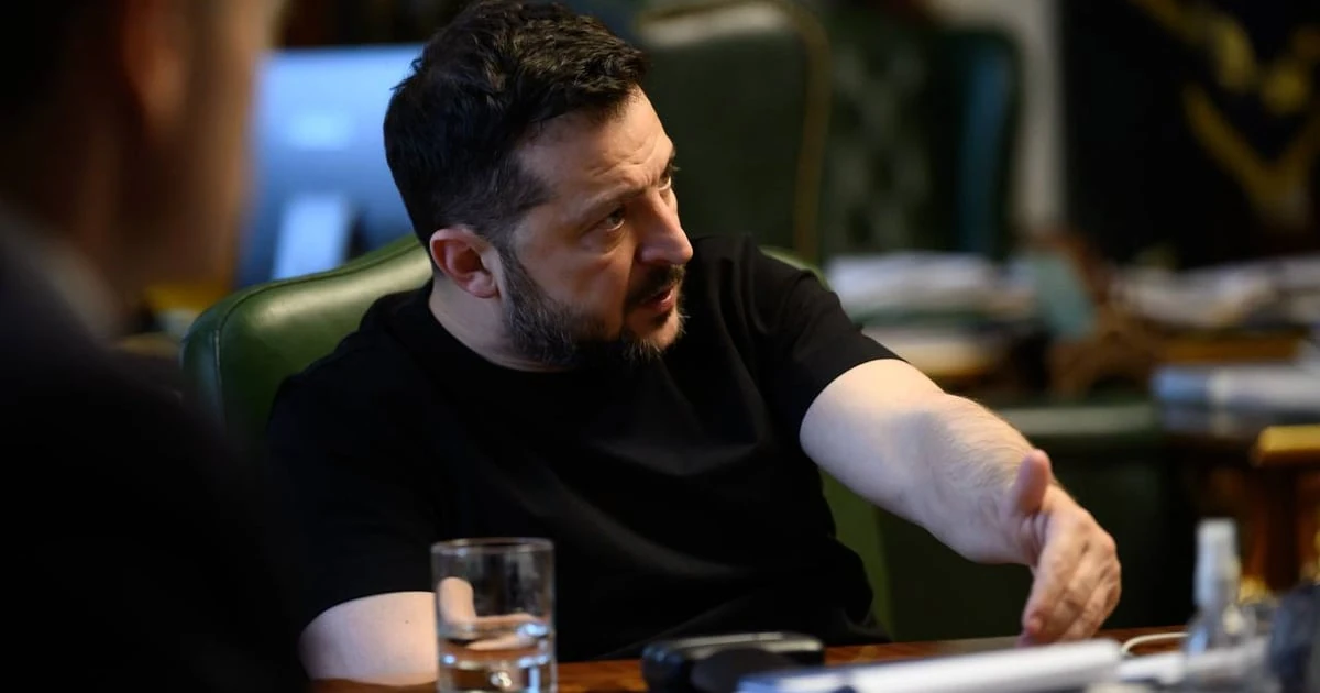 Президент України Володимир Зеленський під час інтерв'ю